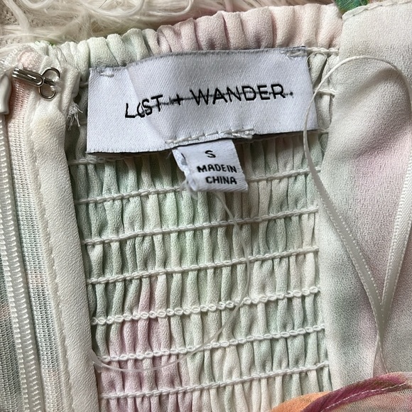 New Lost + Wander Painterly Love Mini Dress Floral Women's S | Summer Dress - Picture 2 of 16